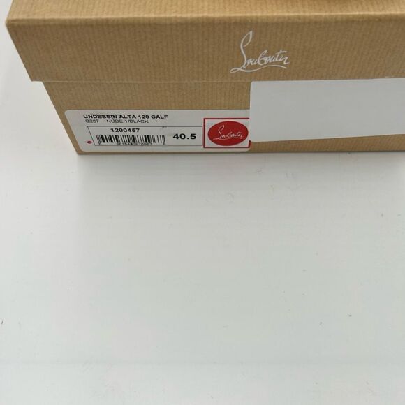 SOLD!!!!!!!        Women’s Christian Louboutin Undessin Alta 120 heels size 40.5 - Picture 4 of 11